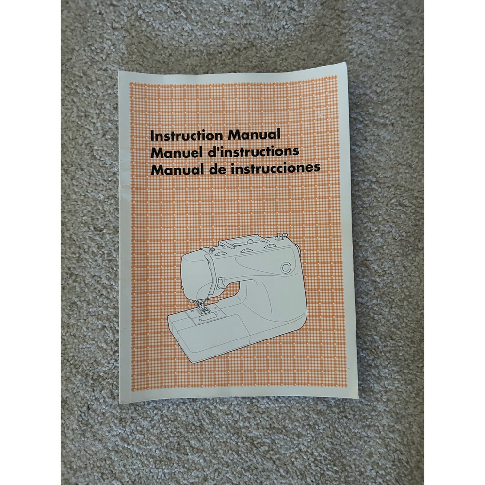 Brother Sewing Machine Instruction Manual Trilingual English French Spanish